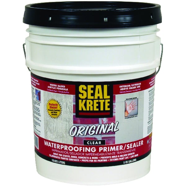 Seal Krete Original Clear WaterBased Waterproofing Primer & Sealer 5